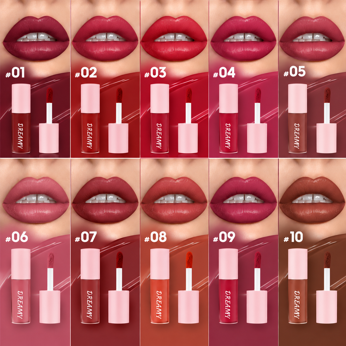 💋 The Dreamy 10-Shade Lip Wardrobe | Non-Transfer Gloss Collection  ✨