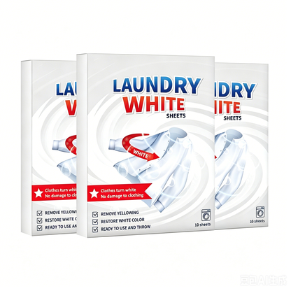 🧺 Powerful Stain Remover Brightening Fabric Laundry Cleaning Sheets