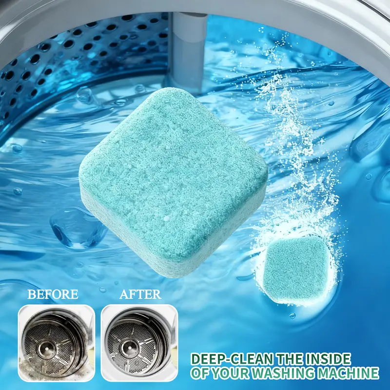 🔥LAST DAY 50% OFF | Cleangearco Washing Machine Cleaning Tablets 12 Pack