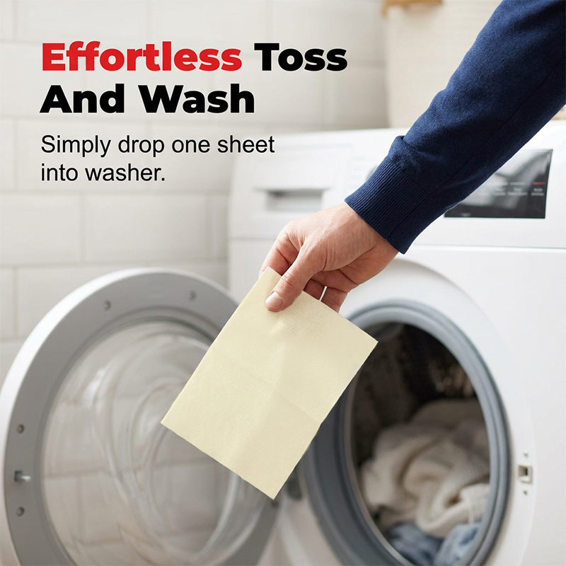🧺 Powerful Stain Remover Brightening Fabric Laundry Cleaning Sheets