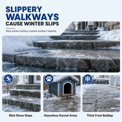 ❄️ Instantly Melt Ice & Snow: Outdoor De-Icing & Snow Melting Spray 🚀