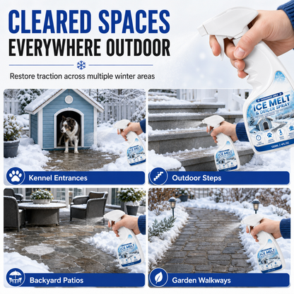 ❄️ Instantly Melt Ice & Snow: Outdoor De-Icing & Snow Melting Spray 🚀