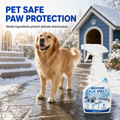 ❄️ Instantly Melt Ice & Snow: Outdoor De-Icing & Snow Melting Spray 🚀